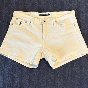 Ralph Lauren Sport white denim shorts